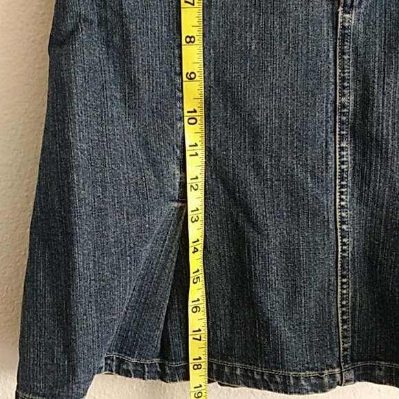 Denim plated Skirt - Picture 4 of 8